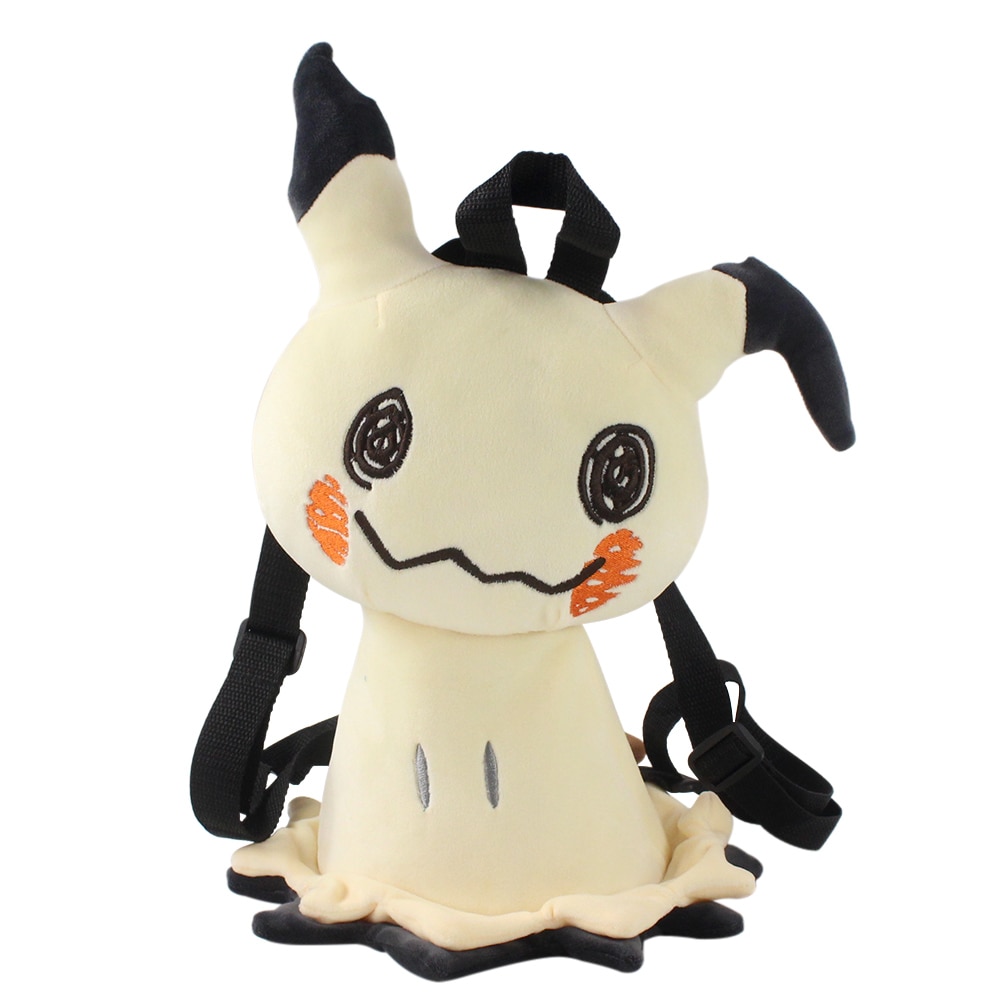 Kawaii Pokemon Backpack Plush Suffed Toy Eevee Mew Snorlax Mimikyu Pikachu Bag Soft Schoolbag Kid Gift - Mimikyu Plush