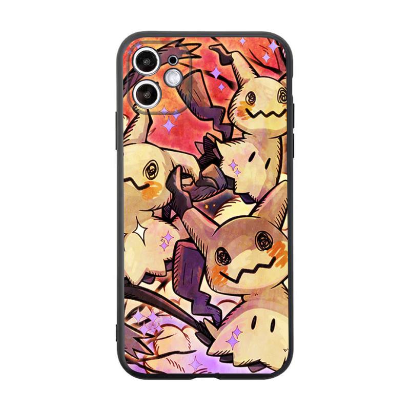 Pokemon Cartoon Mimikyu Phone Case For iphone 14 Plus 13 12 Mini 11 Pro XS - Mimikyu Plush