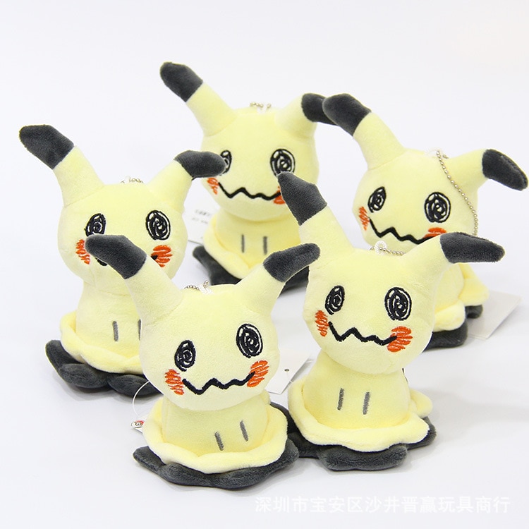 12cm Anime Pokemon Mimikyu Pikachu Key Chains Plush Toy Soft Stuffed Dolls Pendant for Children Christmas 1 - Mimikyu Plush