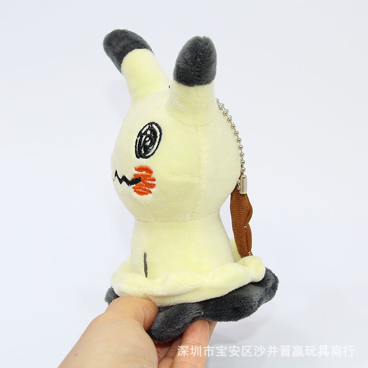 12cm Anime Pokemon Mimikyu Pikachu Key Chains Plush Toy Soft Stuffed Dolls Pendant for Children Christmas 4 - Mimikyu Plush