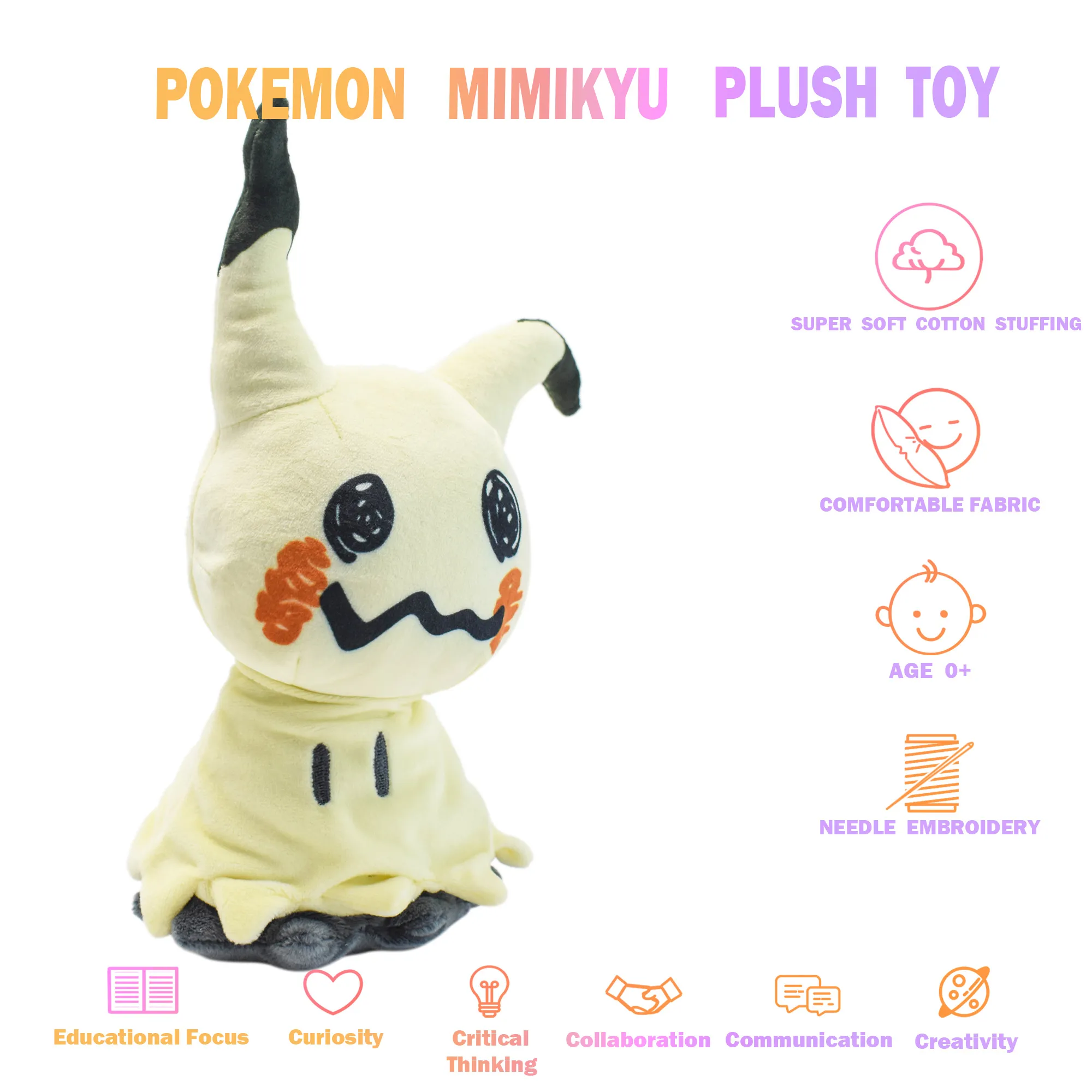 Mimikyu Pokemon Plush Doll Soft Animal Hot Toys Great Gift For Kids Free Shipping 23CM 3 - Mimikyu Plush
